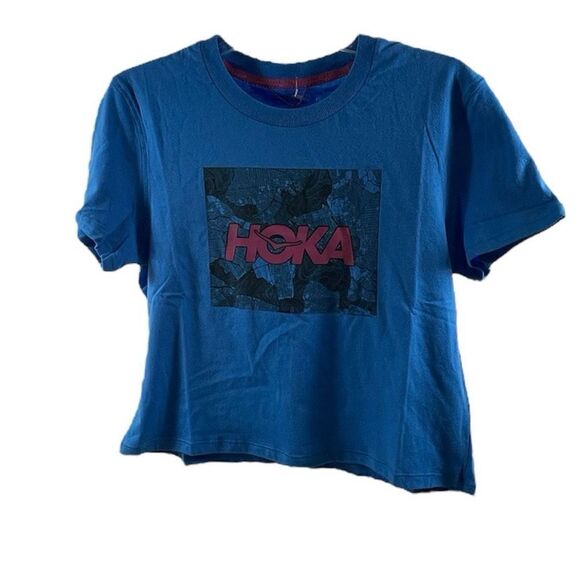 Hoka NWT Blue T Shirt Size XS - Picture 1 of 8